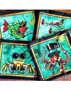 KROC Peluche - Accessoire Steampunk Pochette Fait Main