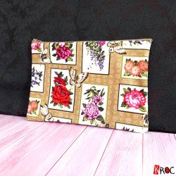 kroc peluche accessoire pochette vintage fleur