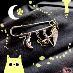 kroc peluche gothique broche bijoux vintage