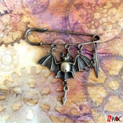 kroc peluche steampunk gothique broche bijoux vintage