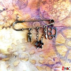 kroc peluche steampunk gothique broche bijoux vintage