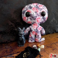 peluche poupée kalice kroc fleur rose araignée