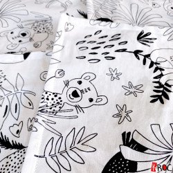 kroc peluche jeux enfant page à colorier cahier jungle