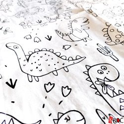 kroc peluche jeux enfant page à colorier cahier dinosaure