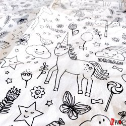kroc peluche jeux enfant page à colorier cahier licorne