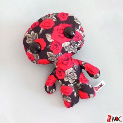 peluche poupée kalice kroc fleur rouge