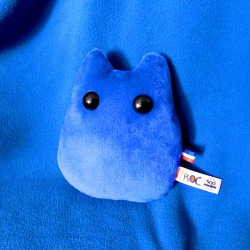 kroc peluche kat chat collection fantasy bleu