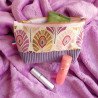 kroc peluche accessoire trousse saint valentin paon violette doré