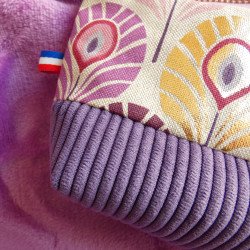 kroc peluche accessoire trousse saint valentin paon violette doré